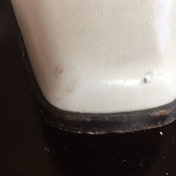 Vintage LEATHER GRUPPO ITALIANO 3” heel shoes Barbiecore blush pink square toe 9 - Picture 8 of 10